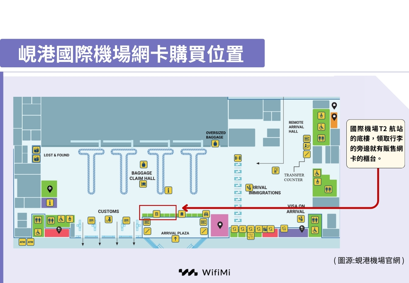 峴港國際機場網卡購買位置